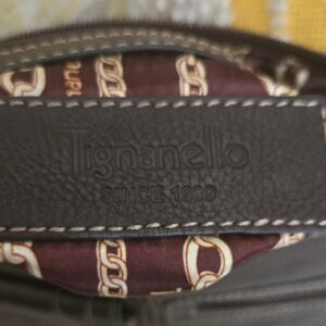 Tignanello Dark Brown Leather Bag
